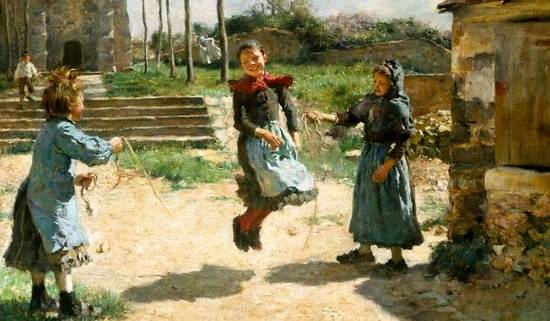 bambini che saltano